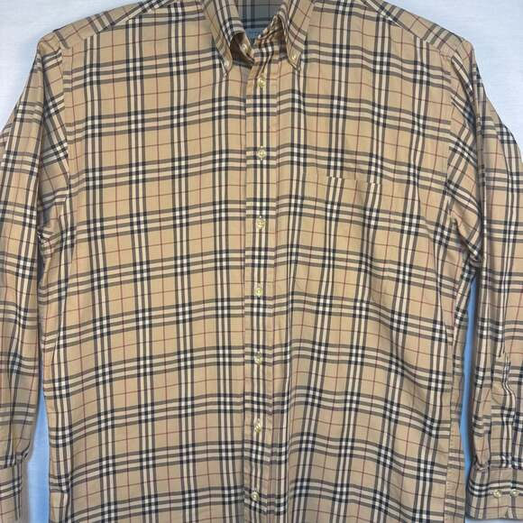 Burberry London Nova Check Long Sleeve Button Up Shirt